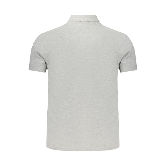 Napapijri Gray Cotton Men's Polo Shirt