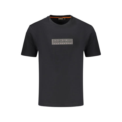 Napapijri Black Cotton Men's T-Shirt