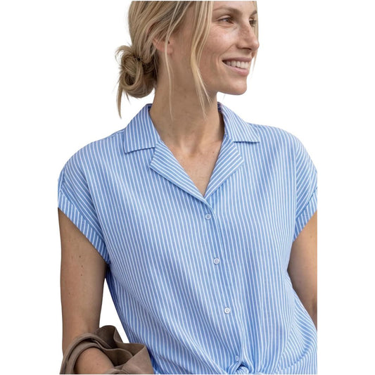 Street One Blue Cotton Shortsleeve Shirt