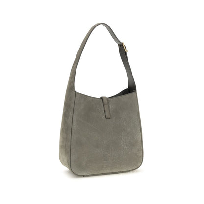 Saint Laurent Gray Calf Leather Bos Taurus Shoulder Bag