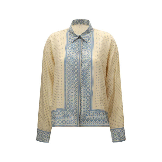Ermanno Scervino Beige Silk Shirt