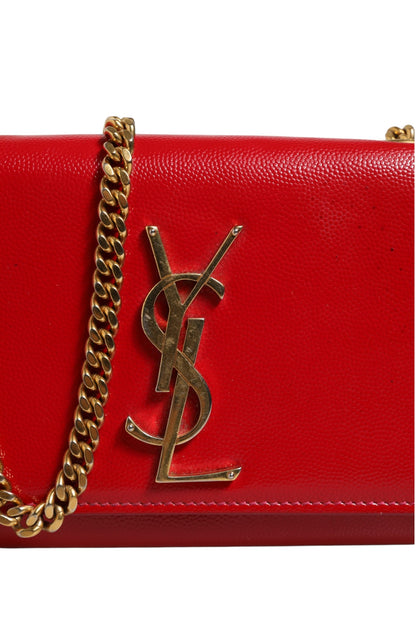 Saint Laurent Kate Red Leather Crossbody Bag