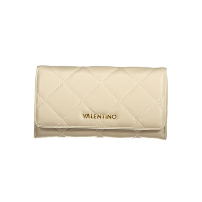 Mario Valentino Beige Polyurethane Women's Wallet