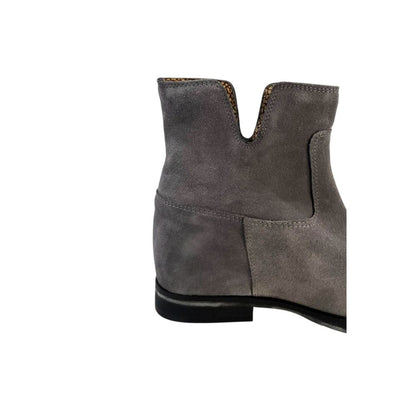 Borbonese Grey Leather Women Boot