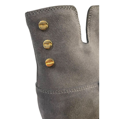 Borbonese Grey Leather Women Boot