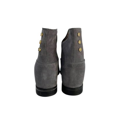 Borbonese Grey Leather Women Boot