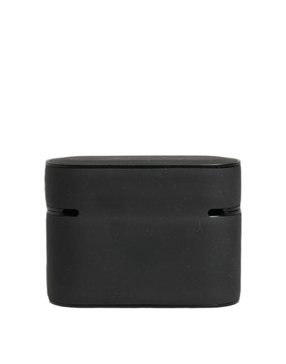 Dolce & Gabbana Case Black PVC Embossed Logo Flip Holder Women Airpods