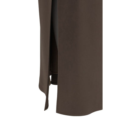 Brunello Cucinelli Brown Acetate Midi Skirt