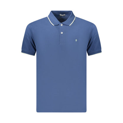 Coveri Moving Blue Cotton Men's Polo Shirt