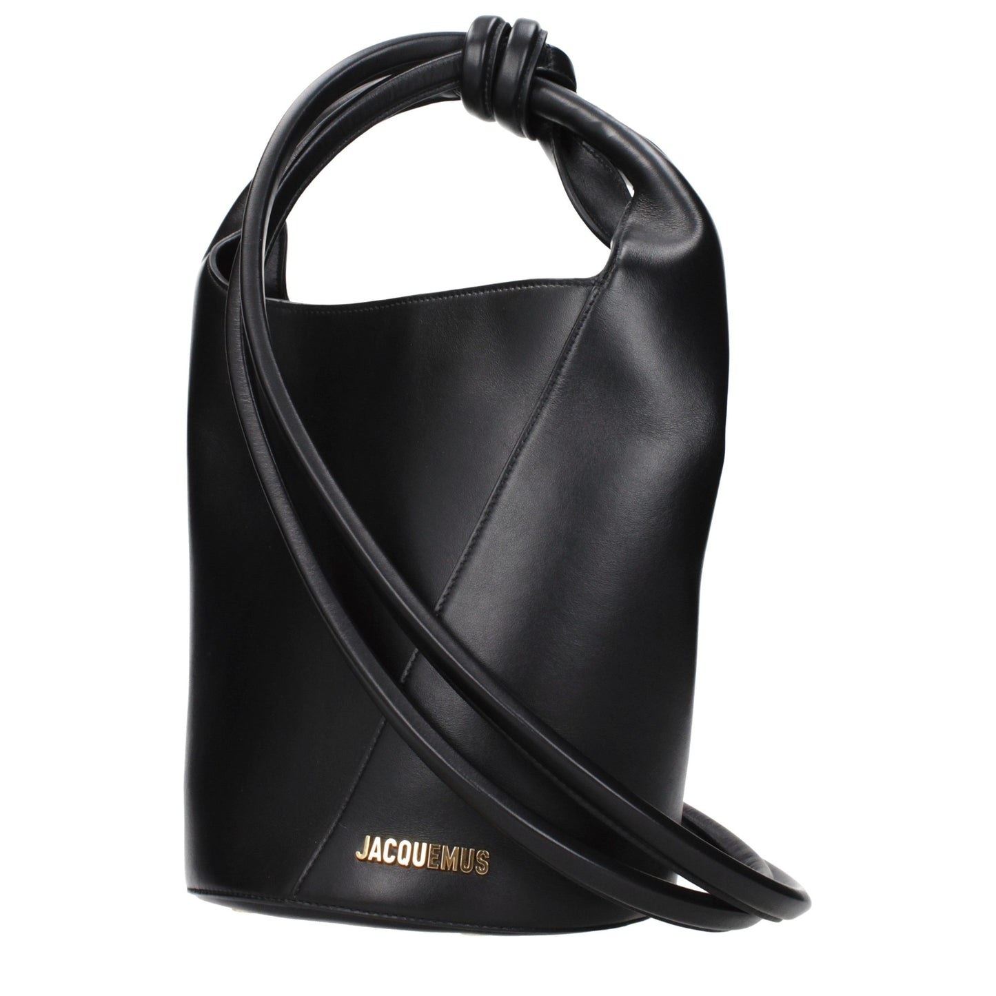 Jacquemus Black Leather Crossbody Bag