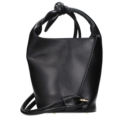 Jacquemus Black Leather Crossbody Bag