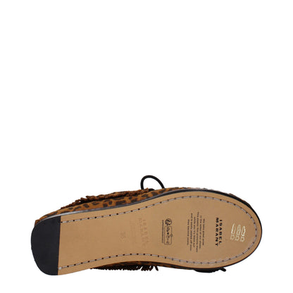 Isabel Marant Brown Leather Slip-On Loafers