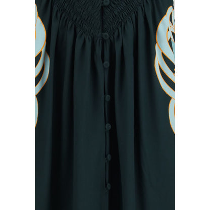 La Double J Blue Silk Casual Dress