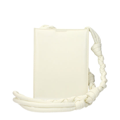 Jil Sander White Leather Crossbody Bag