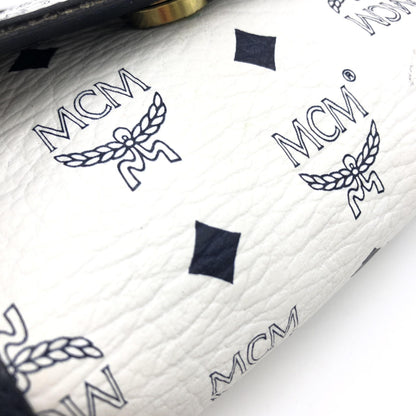 MCM Mini Crossbody Bag White Visetos