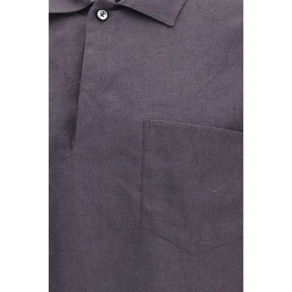 Deperlu Gray Linen Shirt