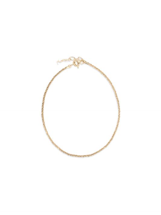 Saint Laurent Gold Brass Necklace