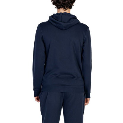 Emporio Armani Underwear Blue Cotton Hoodie