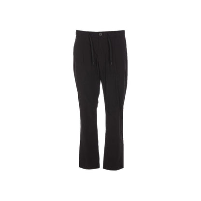 Herno Black Elastane Athletic Pants