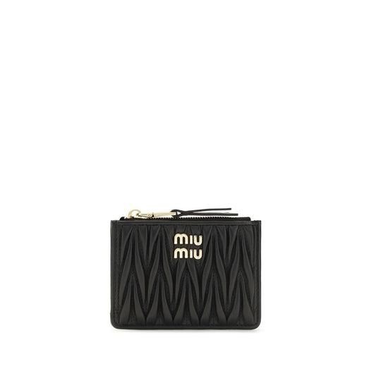 Miu Miu Black Lamb Ovis Aries Aries Wallet