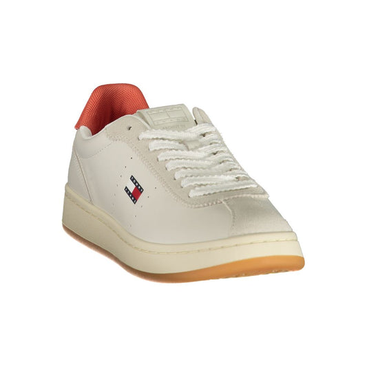 Tommy Hilfiger Beige Polyester Athletic Sneakers