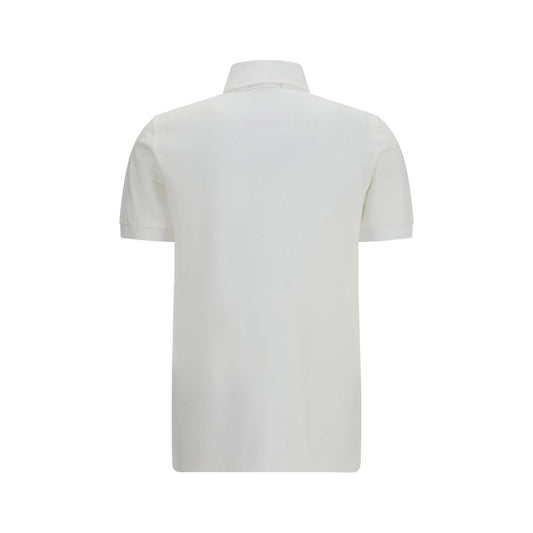 Fred Perry White Cotton Polo Shirt
