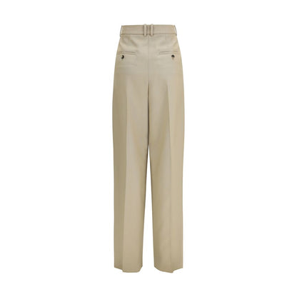 Saint Laurent Beige Wool Oves Aries Dress Pants