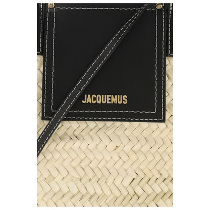 Jacquemus Beige Raffia Shoulder Bag