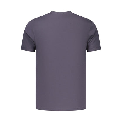 Coveri Moving Blue Cotton Men's T-Shirt