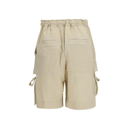 Marant Etoile Beige Viscose Bermuda Shorts