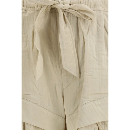 Marant Etoile Beige Viscose Bermuda Shorts