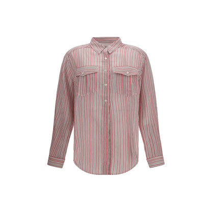 Marant Etoile Beige Cotton Pattern Shirt