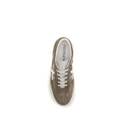Premiata Brown Calf Leather Bos Taurus Low Top Sneakers