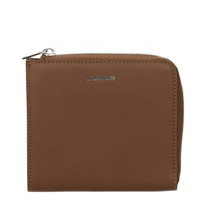 Jil Sander Brown Leather Wallet