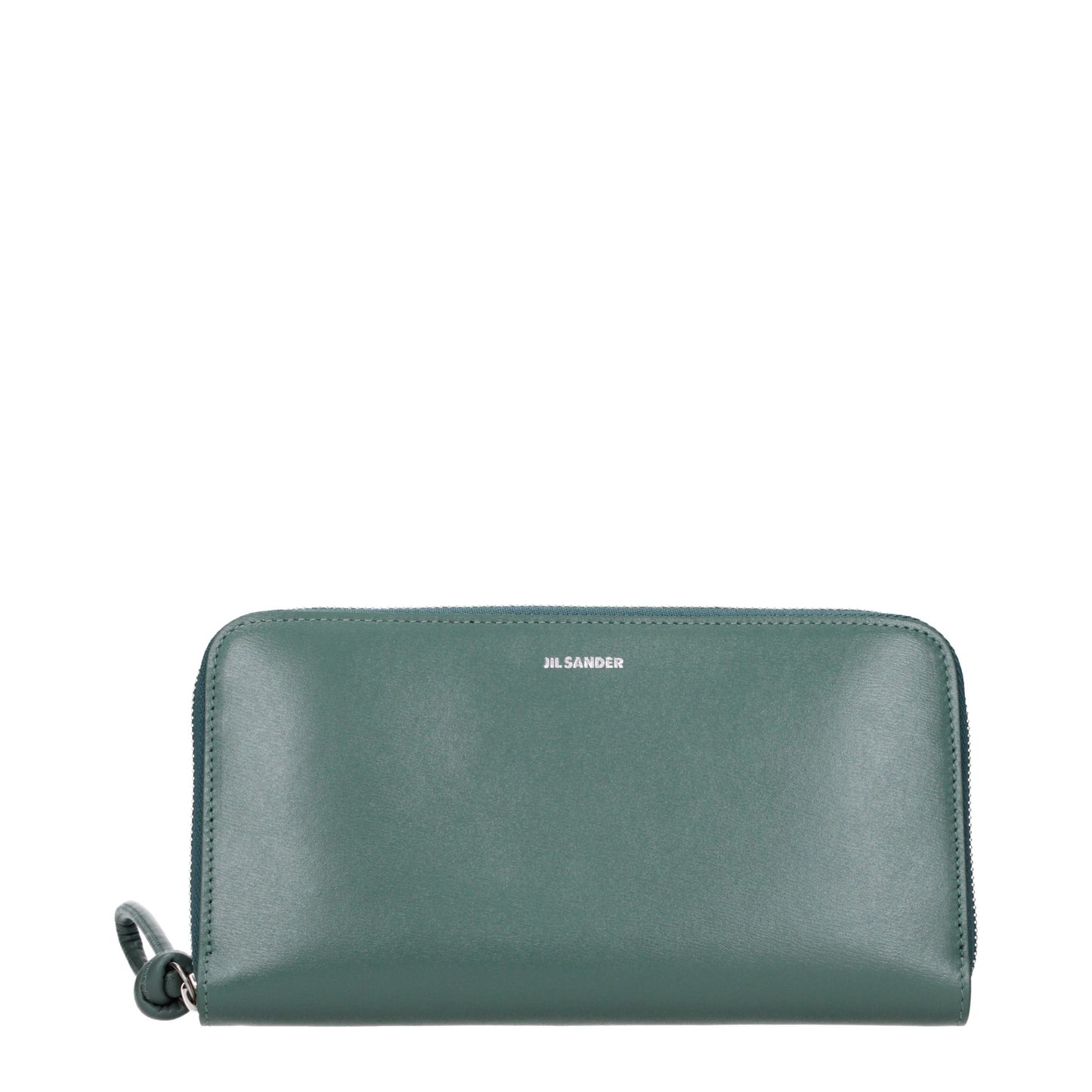 Jil Sander Green Leather Wallet
