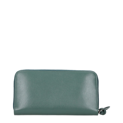 Jil Sander Green Leather Wallet