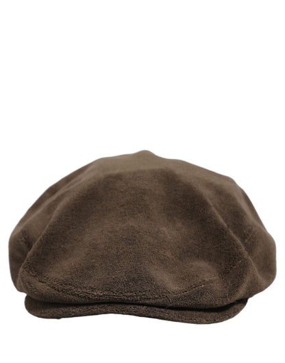 Dolce & Gabbana Men Brown Cotton Newsboy Cloth Capello Hat