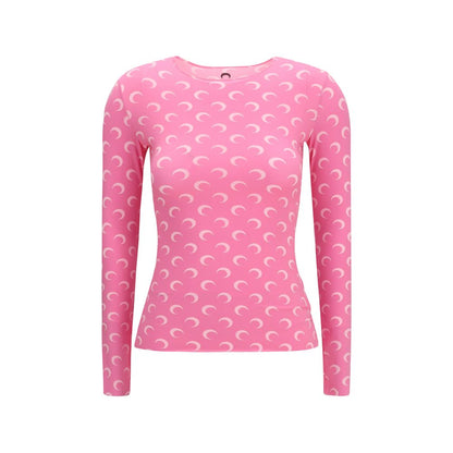 Marine Serre Multicolor Polyamide Long Sleeve T-Shirt