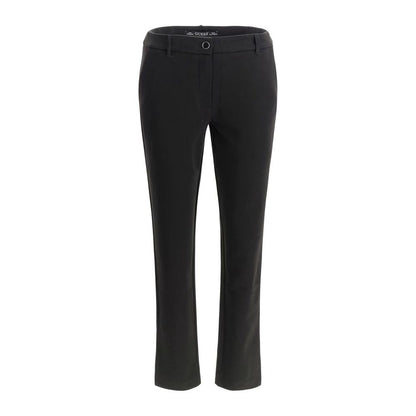 Guess Jeans Black Viscose Casual Pants
