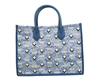 MCM Aren Munchen Denim Tote Bag