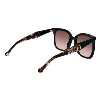 Carolina Herrera Black Acetate Sunglasses