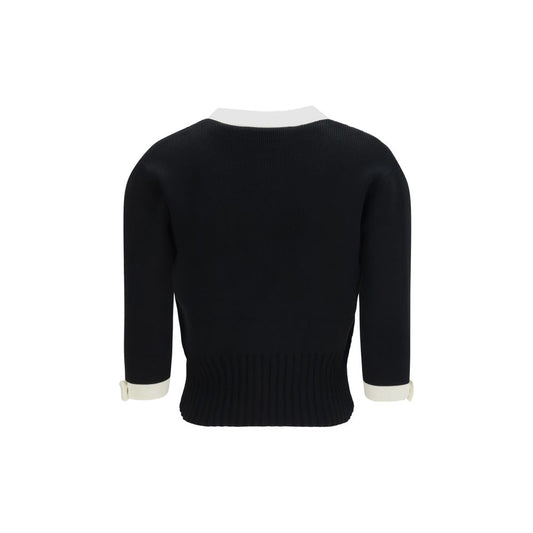 Valentino Black Cotton Cardigan