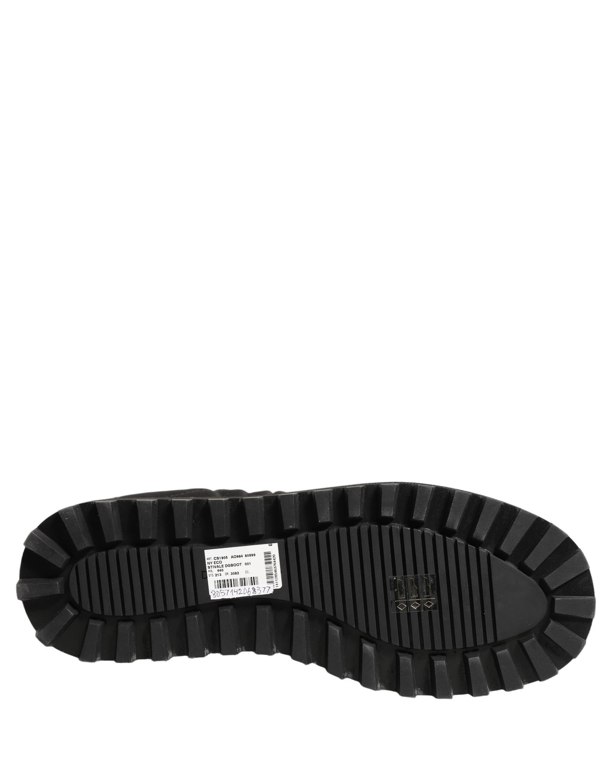 Dolce & Gabbana Schwarze kniehohe Stiefel mit Steppeffekt