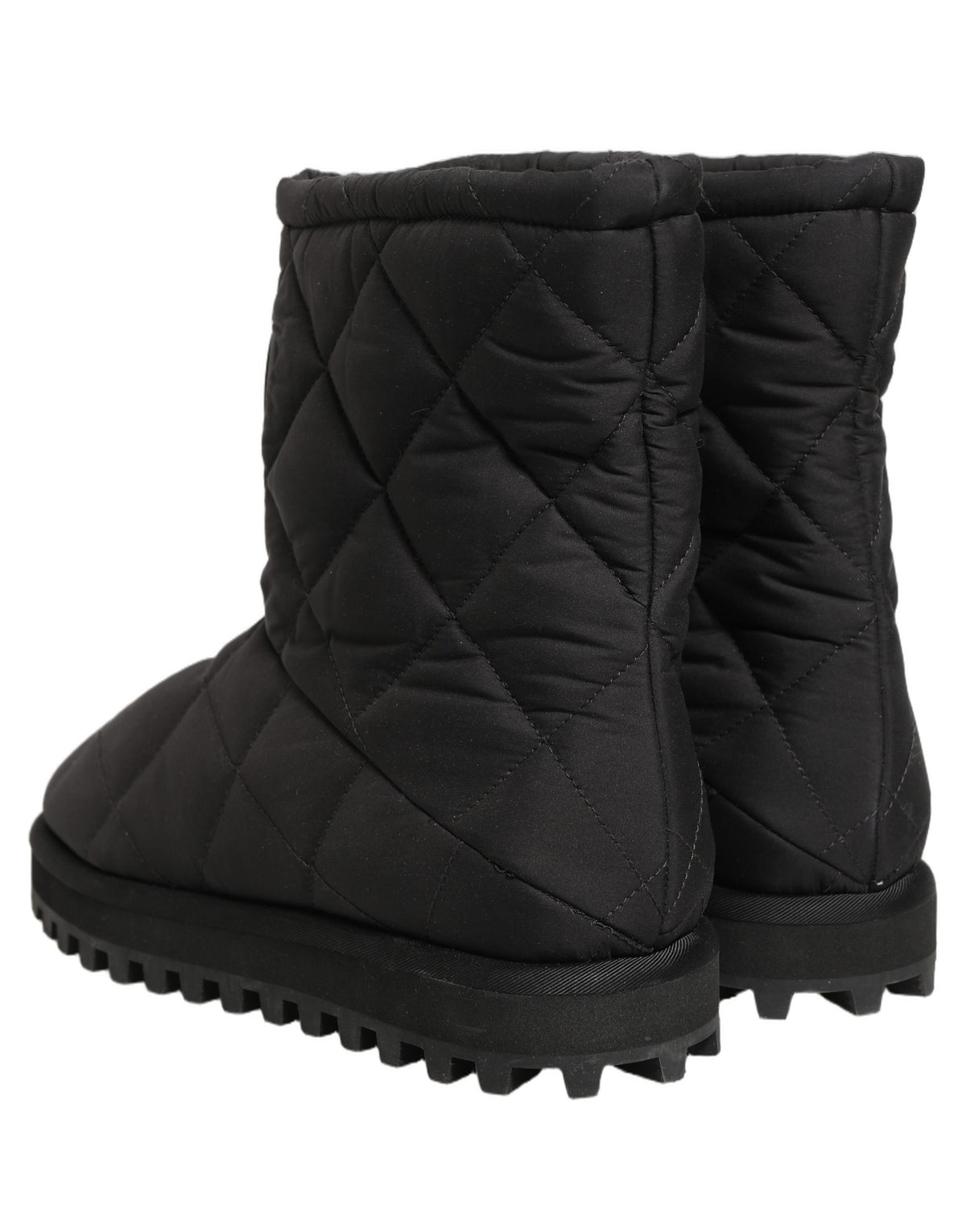 Dolce & Gabbana Schwarze kniehohe Stiefel mit Steppeffekt