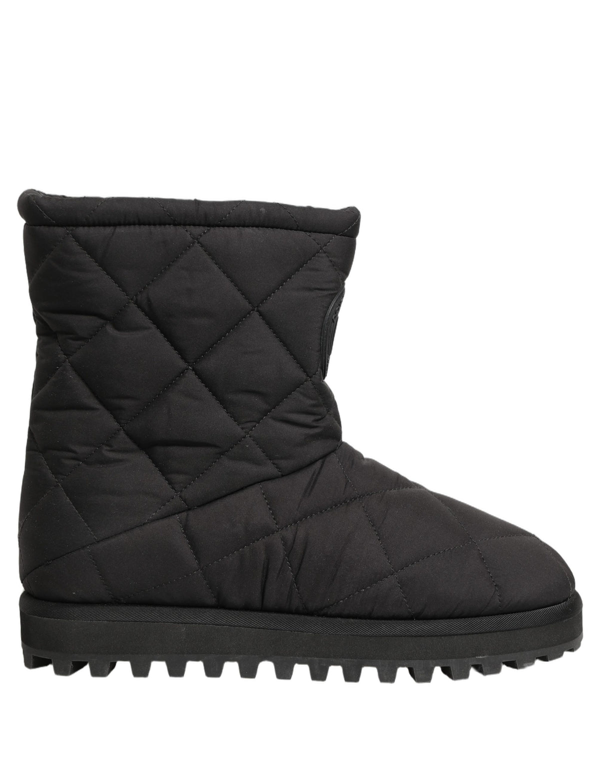 Dolce & Gabbana Schwarze kniehohe Stiefel mit Steppeffekt