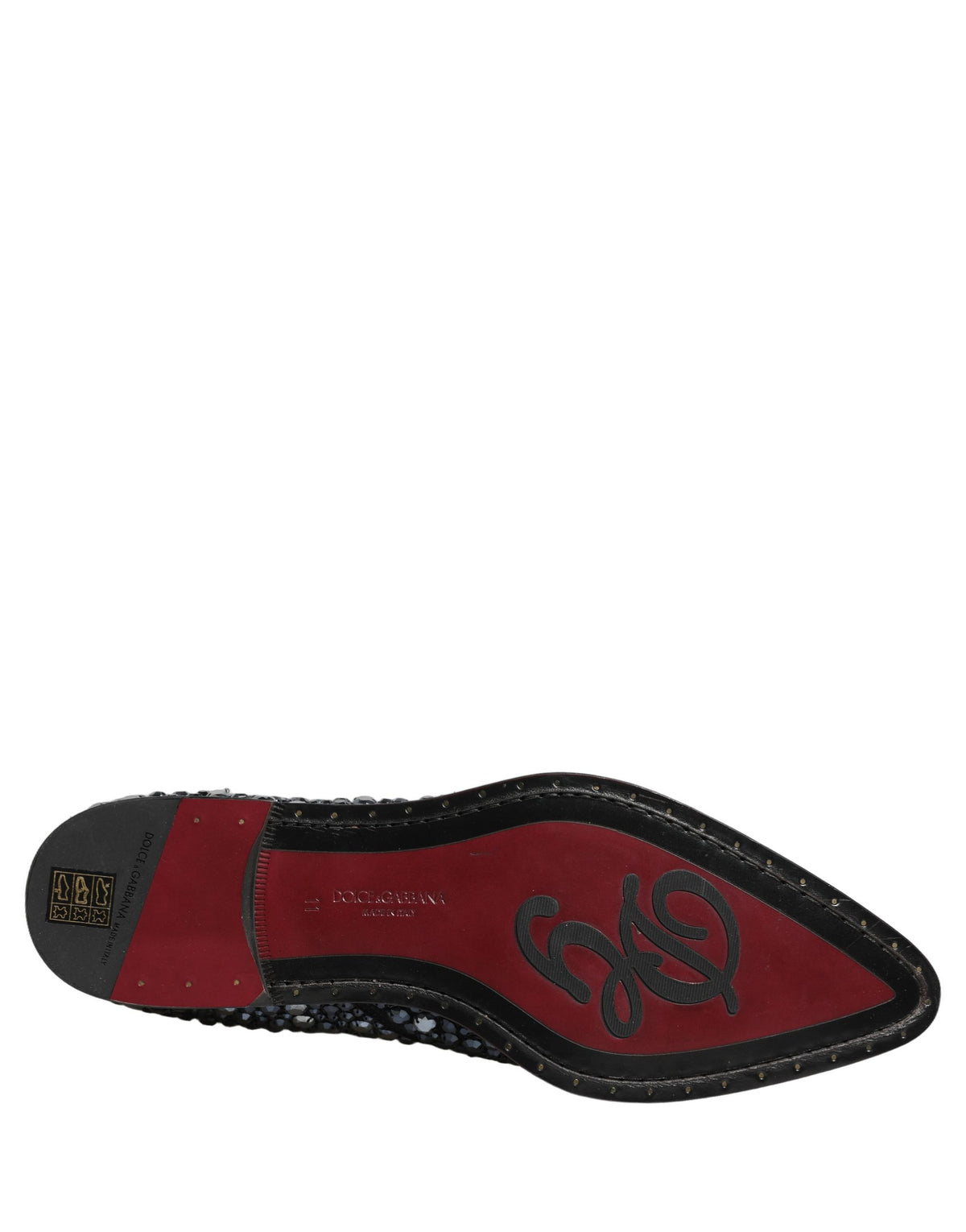 Dolce & Gabbana Chelsea Ankle Boots mit Verzierungen aus schwarzem Leder