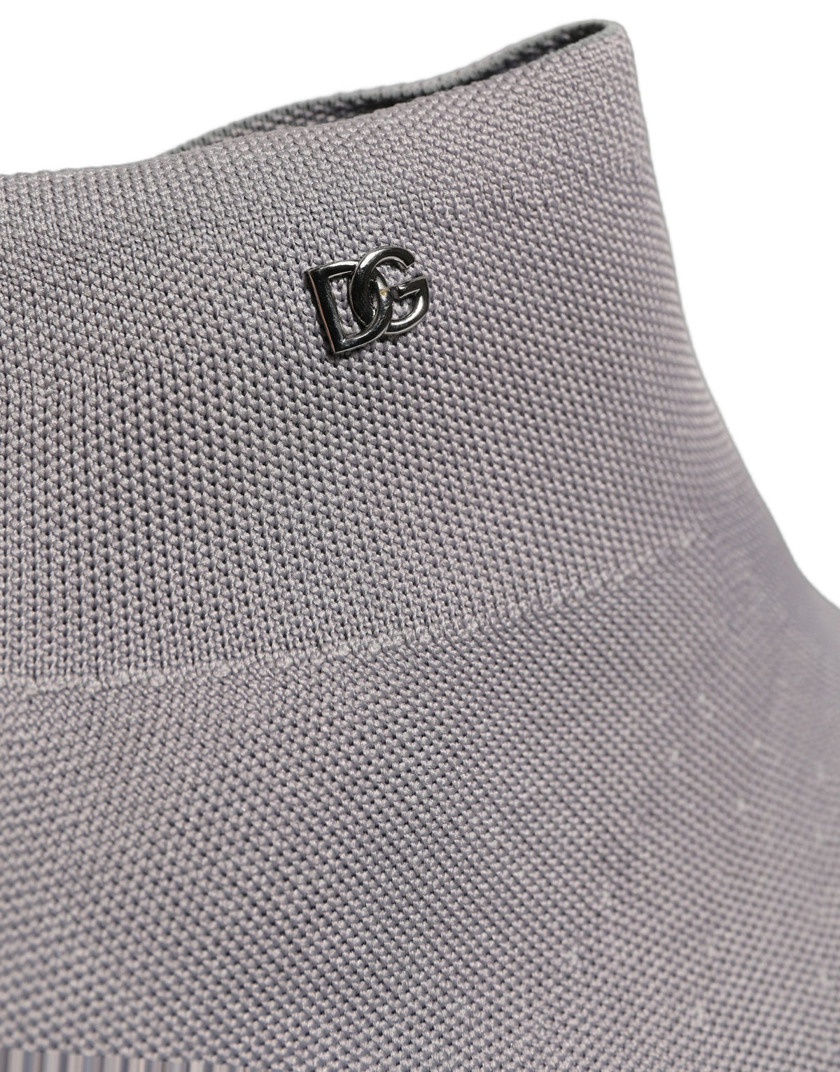 Dolce & Gabbana Graue Stretch-Mesh Herren Stiefeletten Schuhe