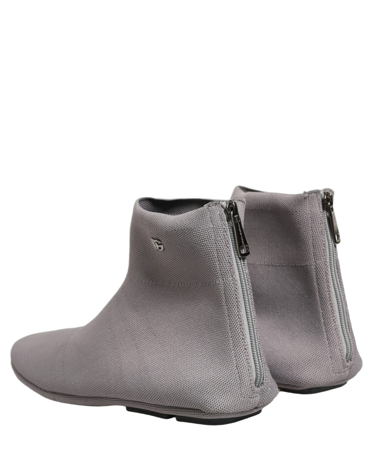 Dolce & Gabbana Graue Stretch-Mesh Herren Stiefeletten Schuhe