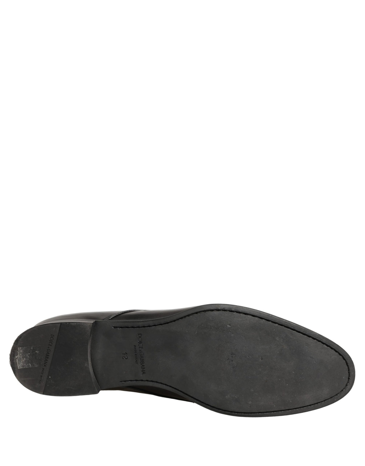 Dolce & Gabbana Schwarze Herren Derby Schnürschuhe aus Leder