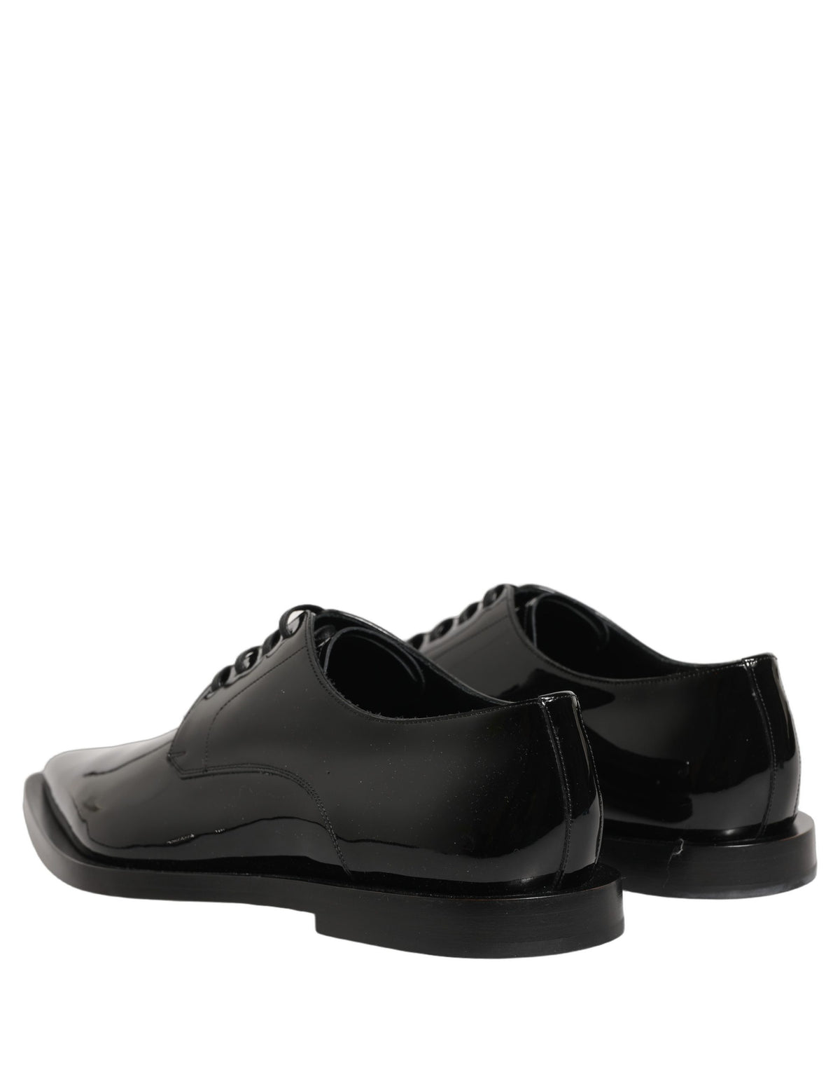 Dolce & Gabbana Schwarze Herren Derby Schnürschuhe aus Leder